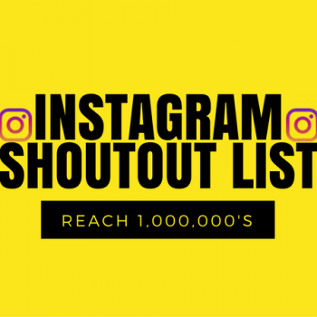 Instagram Shoutout List